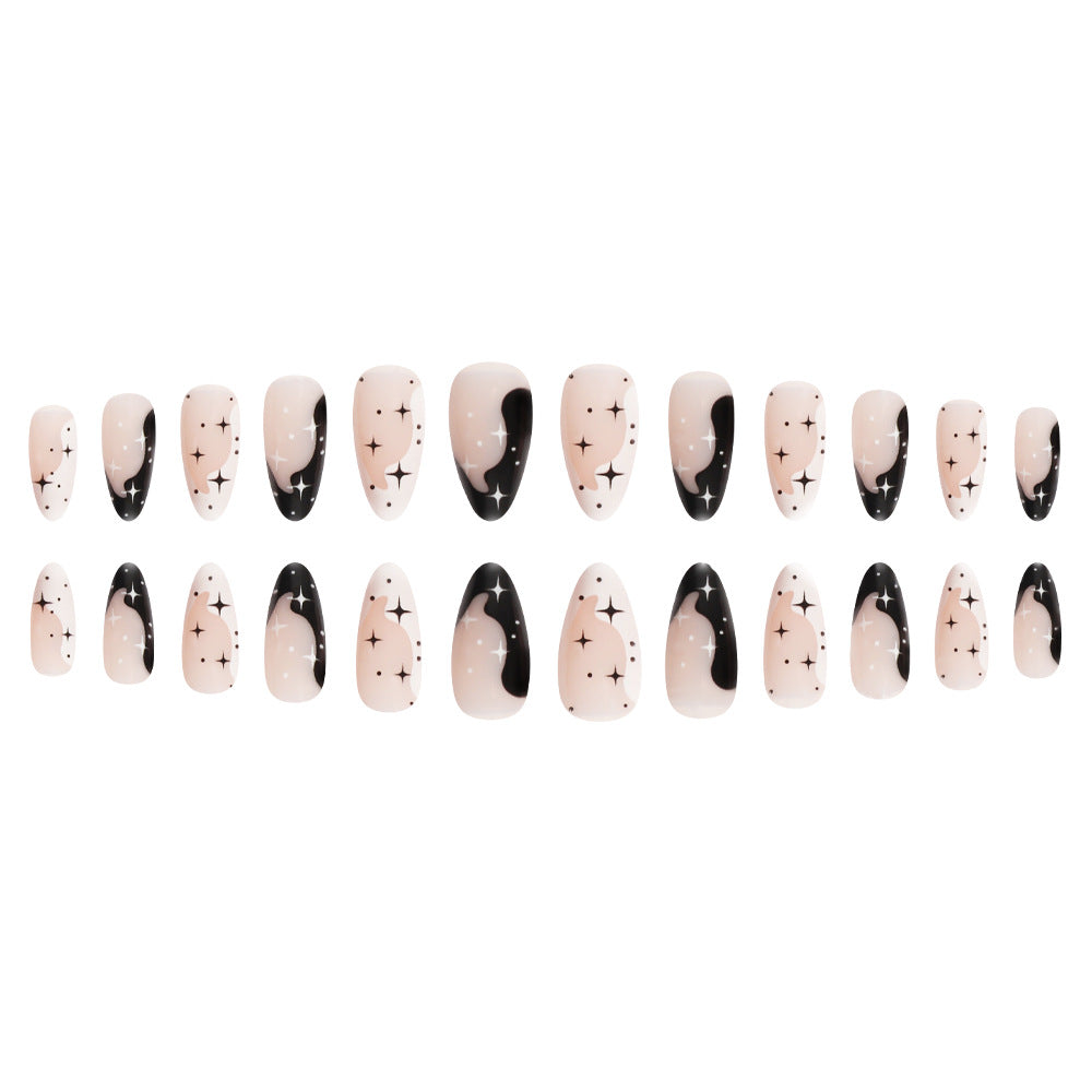 Künstlerische galaktische Nail Art zum Aufkleben Karnz
