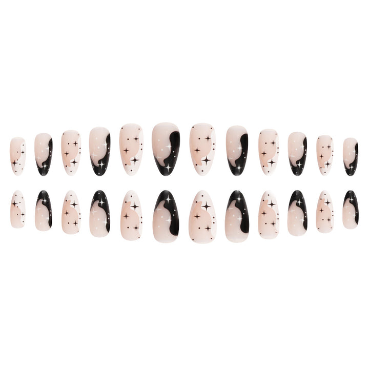 Künstlerische galaktische Nail Art zum Aufkleben Karnz