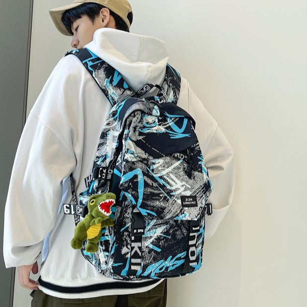 Stylischer Grafikdruck-Rucksack Karnz