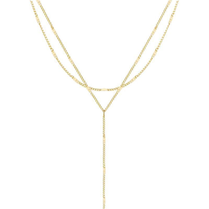 Elegante geschichtete Y-Ketten-Halskette Karnz