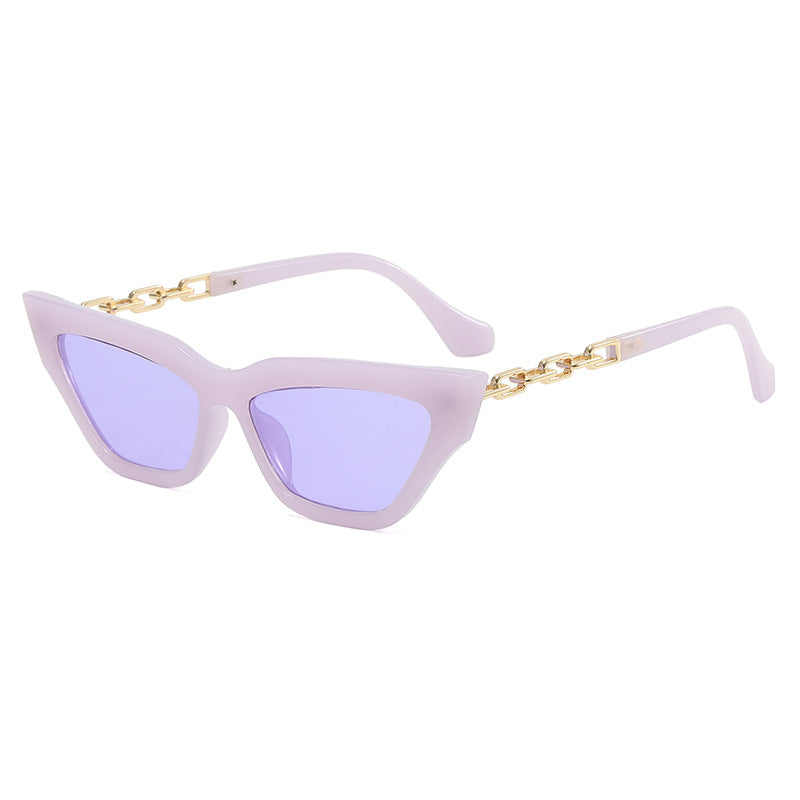 Damen Trendige Sonnenbrille mit exklusiven Kettendetails Karnz