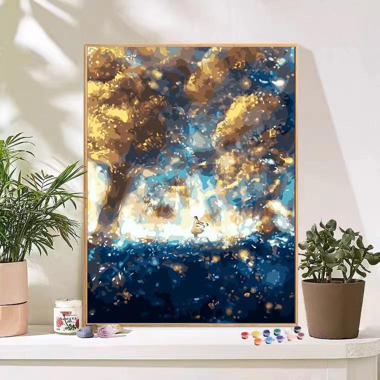 Szenische Berglandschaft Kunst Leinwanddruck Karnz