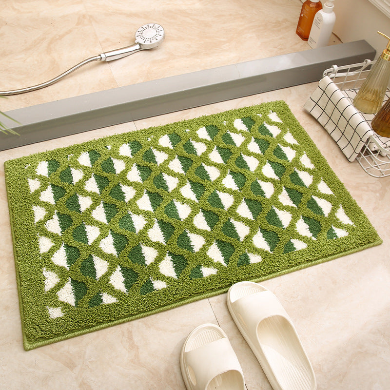 Geometrisch gemusterte Badematte für das Badezimmer