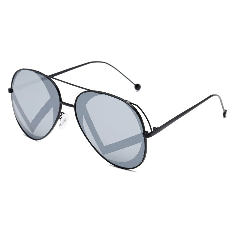 Damen modische geometrische Sonnenbrille Karnz
