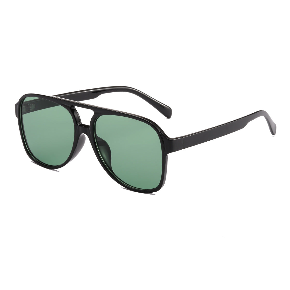 Damen modische Quader-Sonnenbrille mit breitem Rahmen Karnz