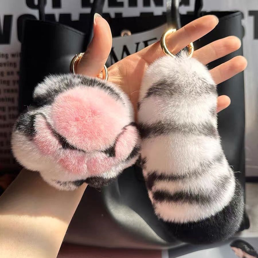 Plüsch-Tier-inspiriertes Schlüsselanhänger-Accessoire Karnz