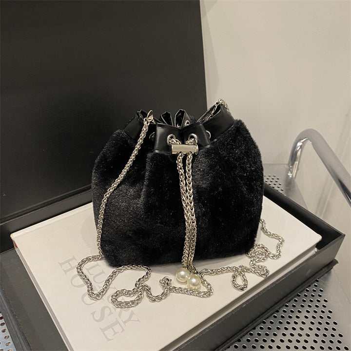 Faux Fur Bucket Bag