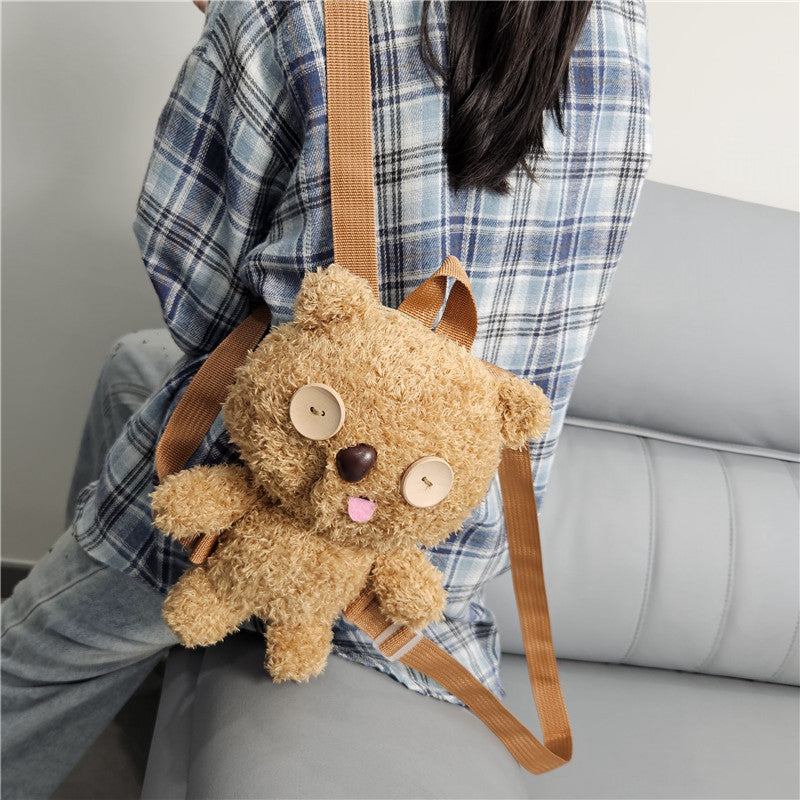 Niedlicher Kuschliger Rucksack mit Bärenmotiv Karnz