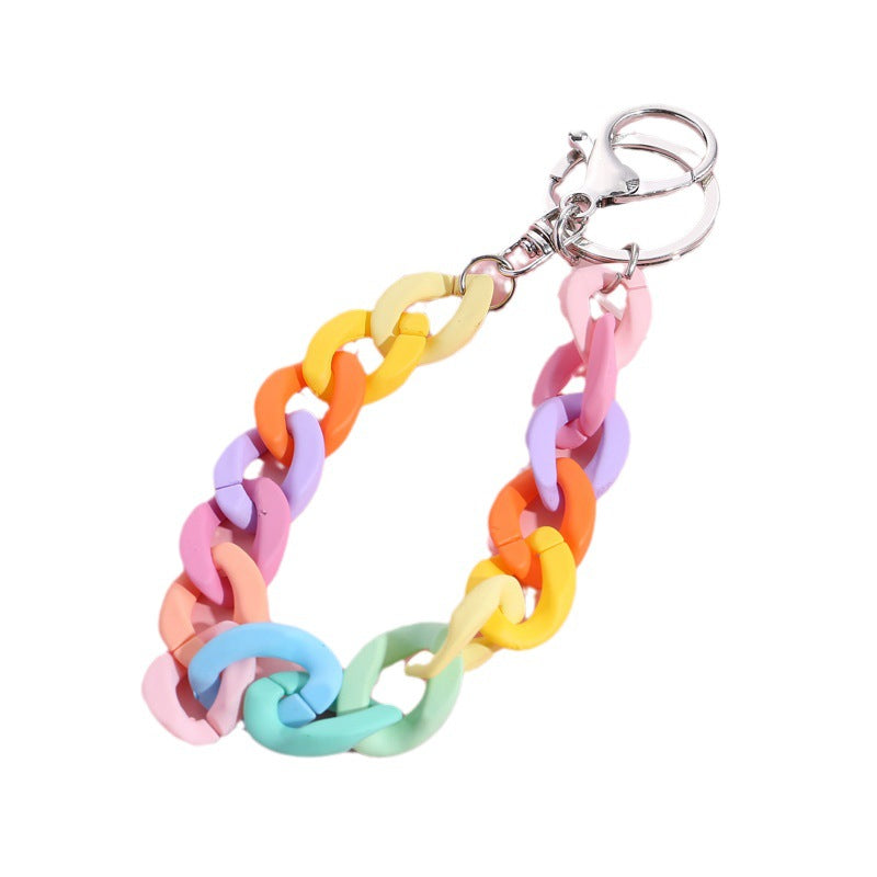 Bunter Ketten-Schlüsselanhänger Halter Karnz