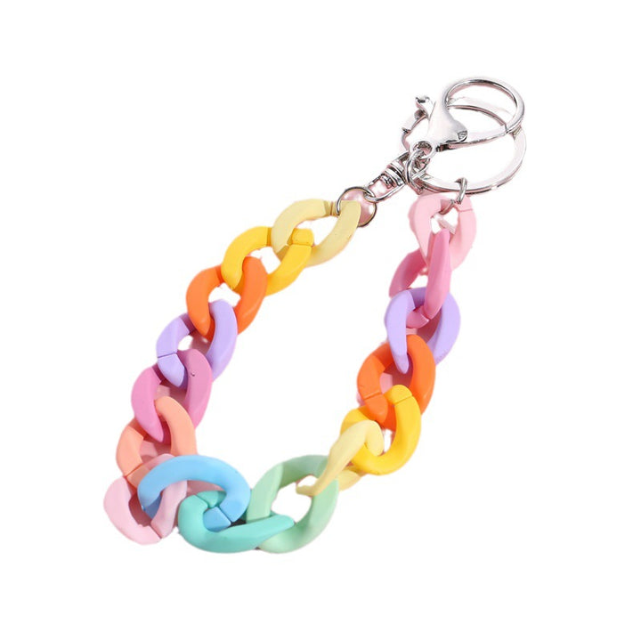Bunter Ketten-Schlüsselanhänger Halter Karnz