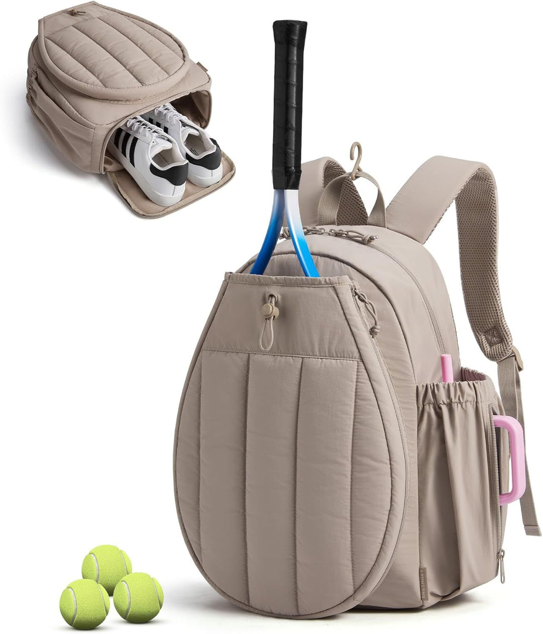 Tennis Schläger und Schuh Rucksack Karnz
