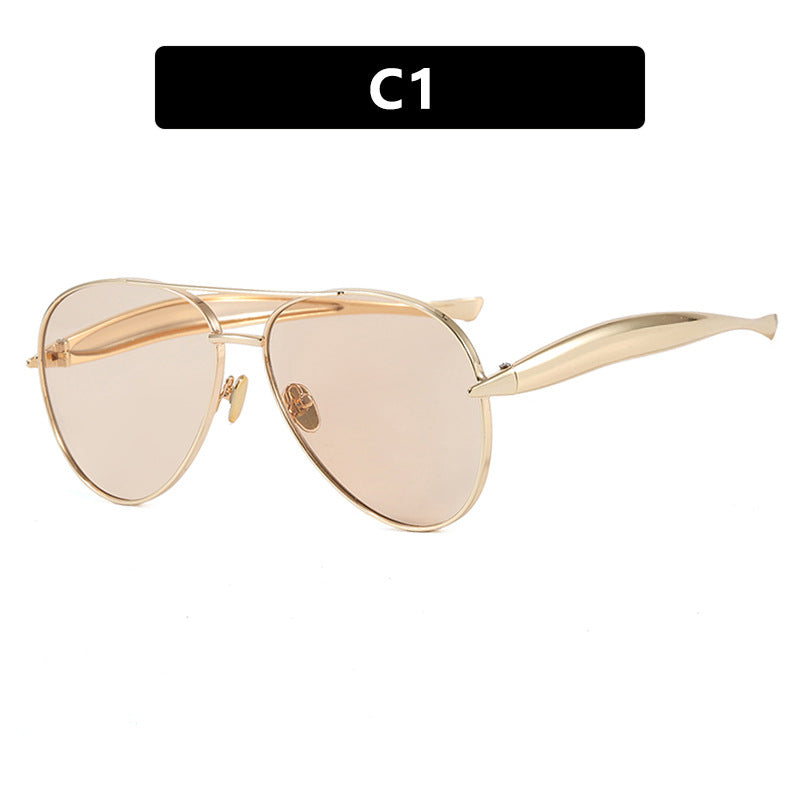 Damen Piloten-Sonnenbrille mit eleganten Akzenten und schützendem UV-Filter Karnz