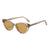 Damen moderne rechteckige Sonnenbrille mit robustem Gestell Karnz