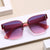 Damen stylische Sonnenbrille mit elegantem Schilddesign Karnz