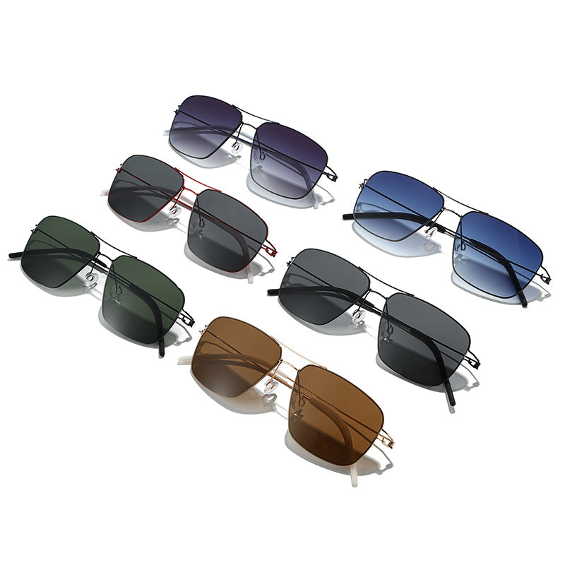 Damen moderne geometrische Sonnenbrille Karnz