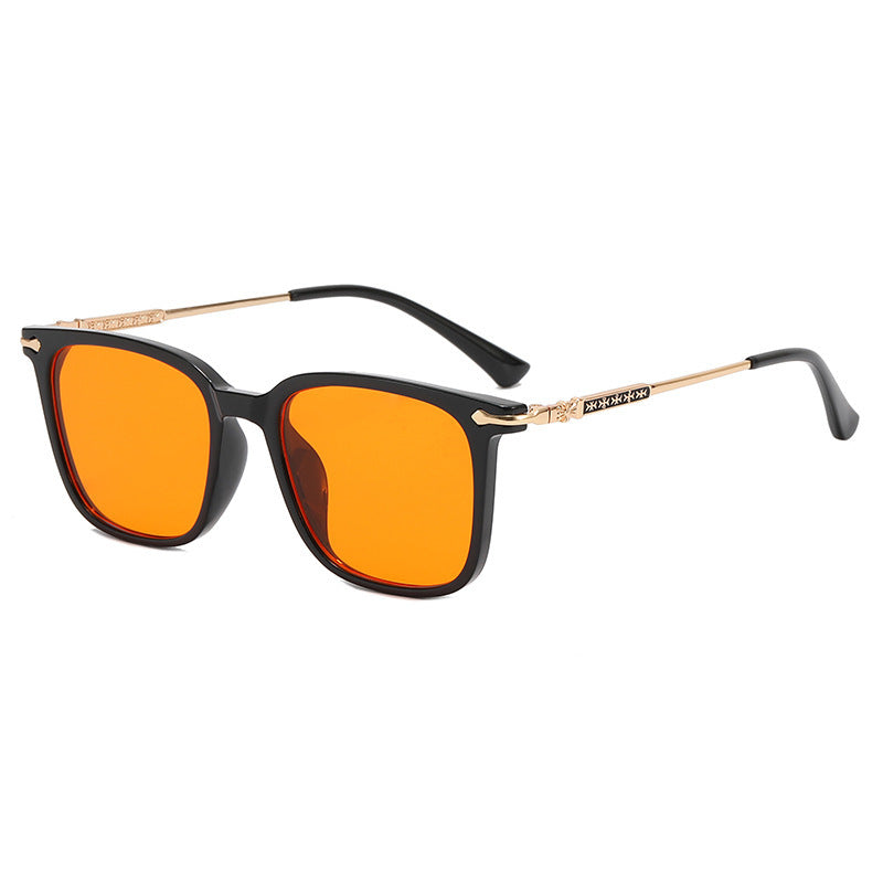 Damen modische Sonnenbrille mit elegantem Rahmen und kontrastierenden Gläsern Karnz