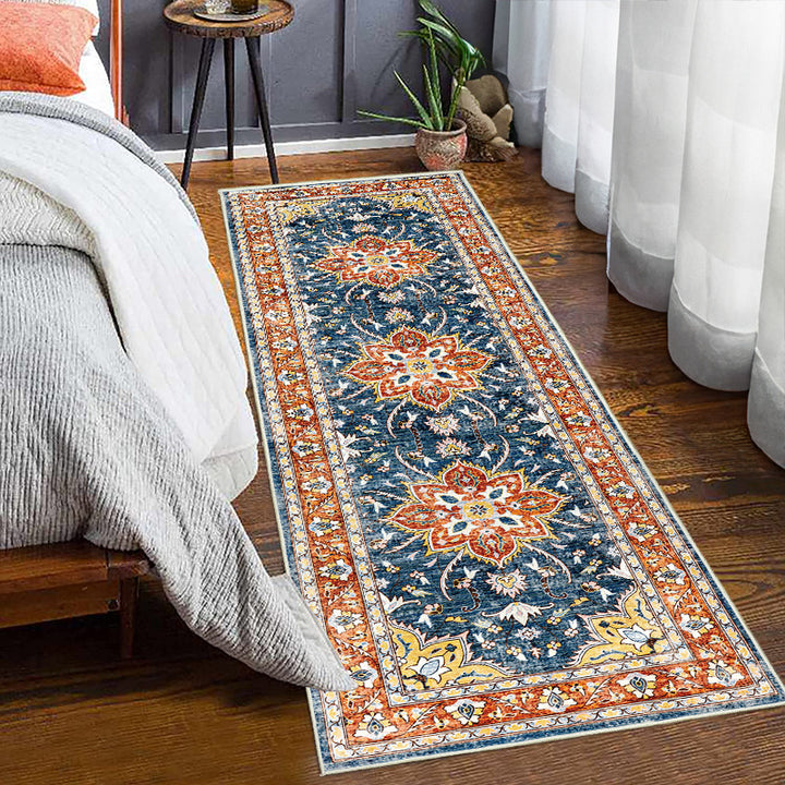 Vintage-inspirierter floraler Musterteppich Runner Karnz