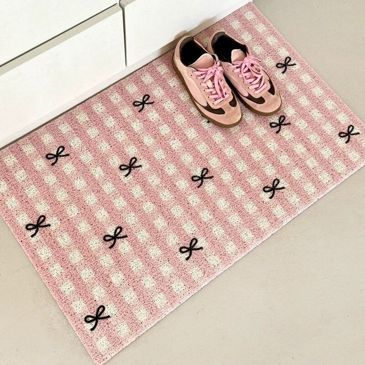 Stylische Gingham-Muster Dekorative Matte