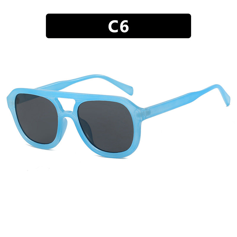 Damen modische Sportsonnenbrille mit breitem, flexiblen Rahmen Karnz