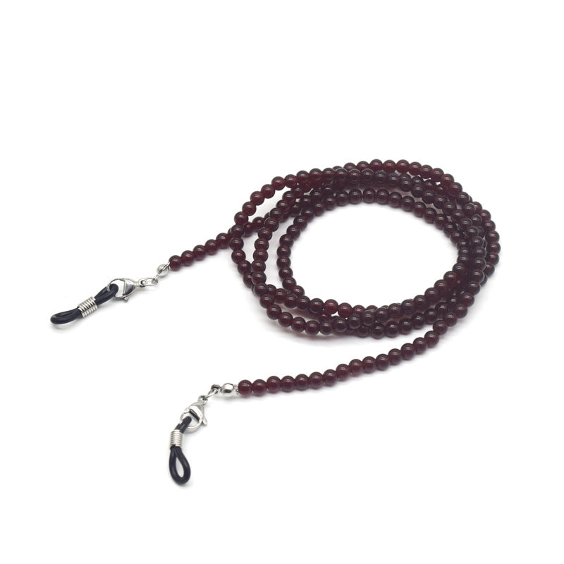 Stylische Perlen-Brillen Kette Karnz