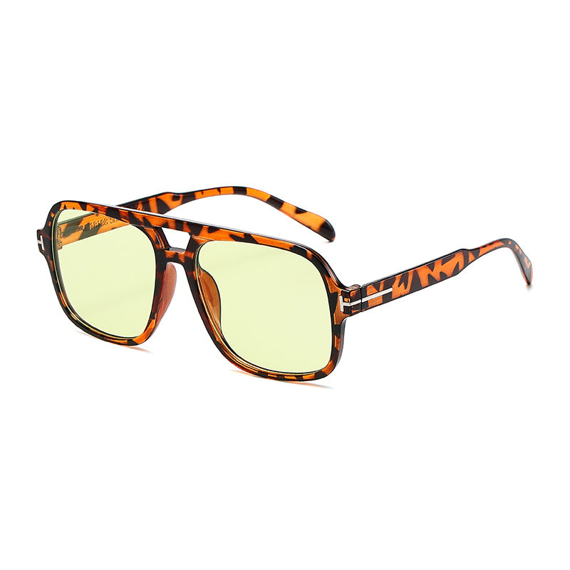 Damen Modische quadratische Sonnenbrille mit robustem Rahmen Karnz
