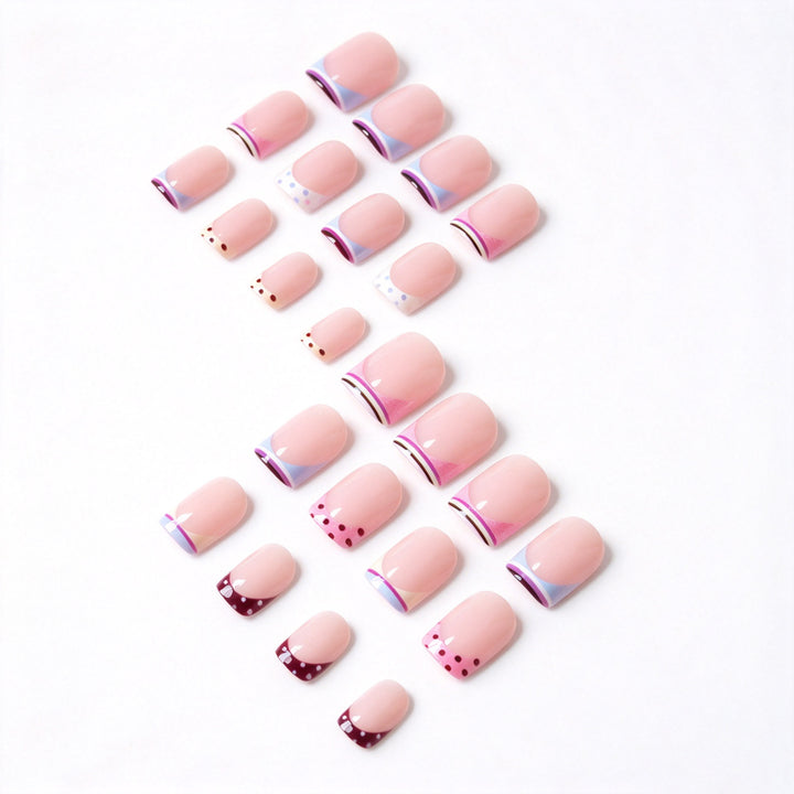 Trendy French Tip Nagelkunstset