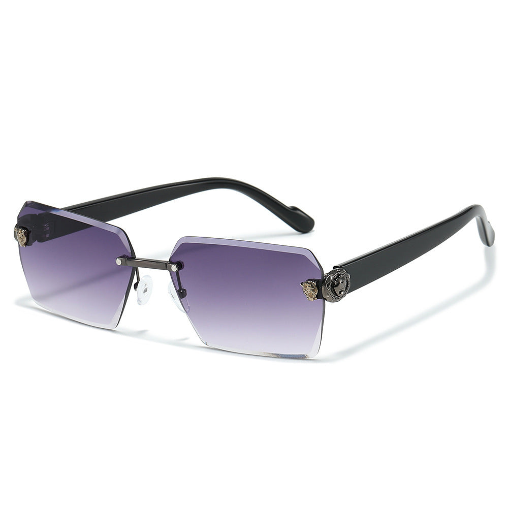 Stylische moderne rechteckige Sonnenbrille Karnz