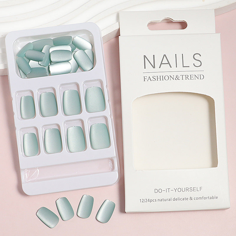DIY natürliche Finish Press-On Nagelspitzen Karnz