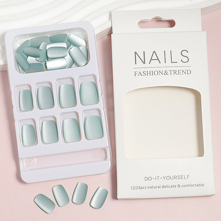 DIY natürliche Finish Press-On Nagelspitzen Karnz