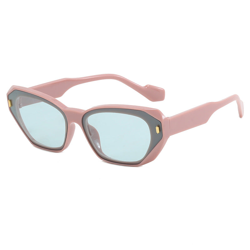 Damen futuristische Diamant-Sonnenbrille Karnz