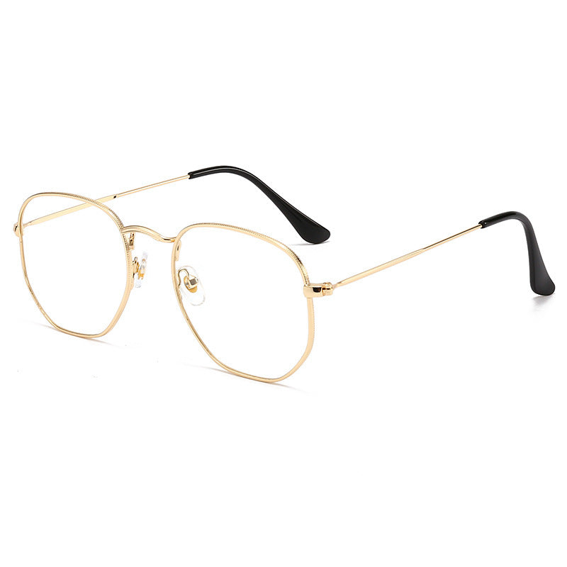 Damen Oversized Sonnenbrille mit elegantem goldenen Metallrahmen und massivem UV-Schutz Karnz