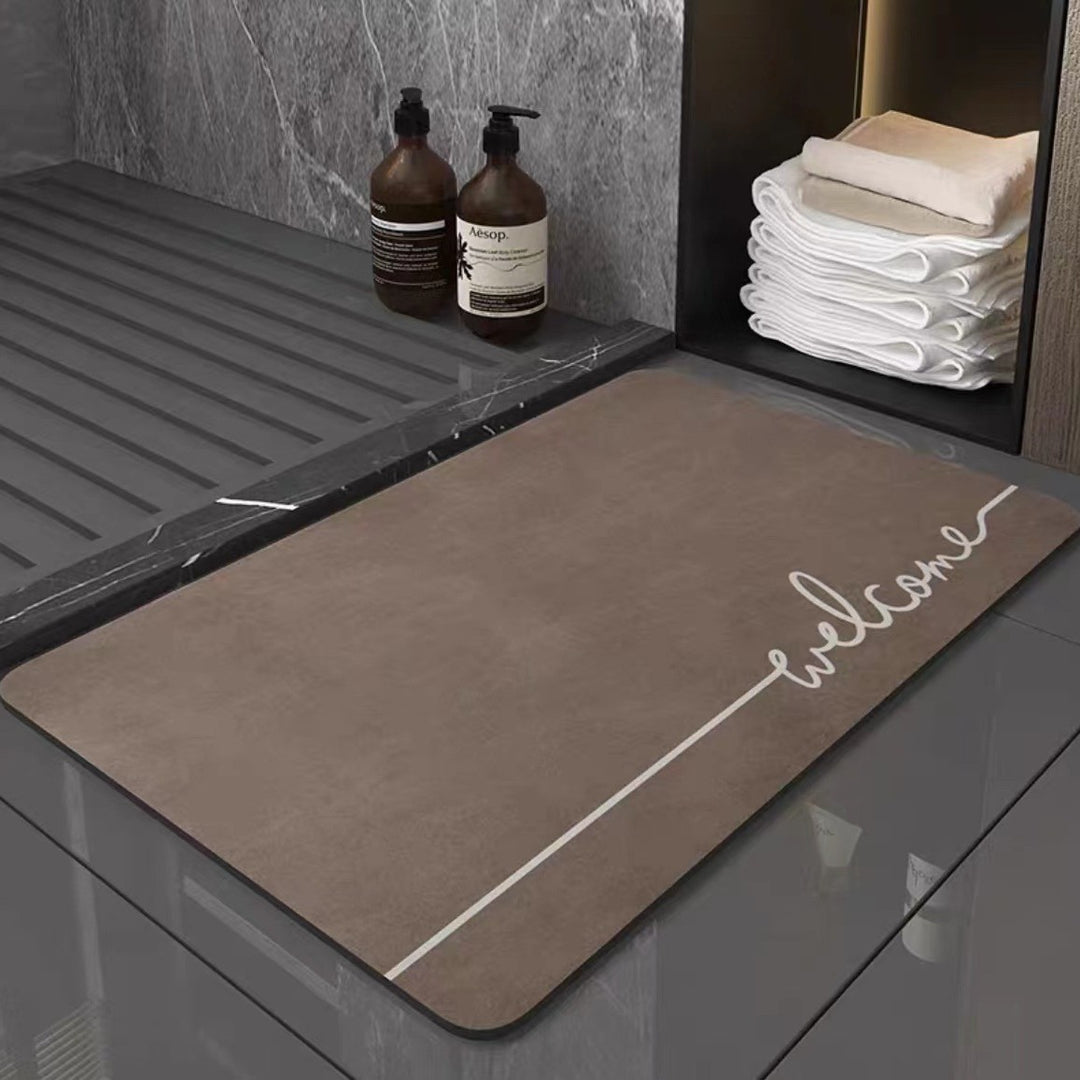 Elegante ovale Willkommensmatte