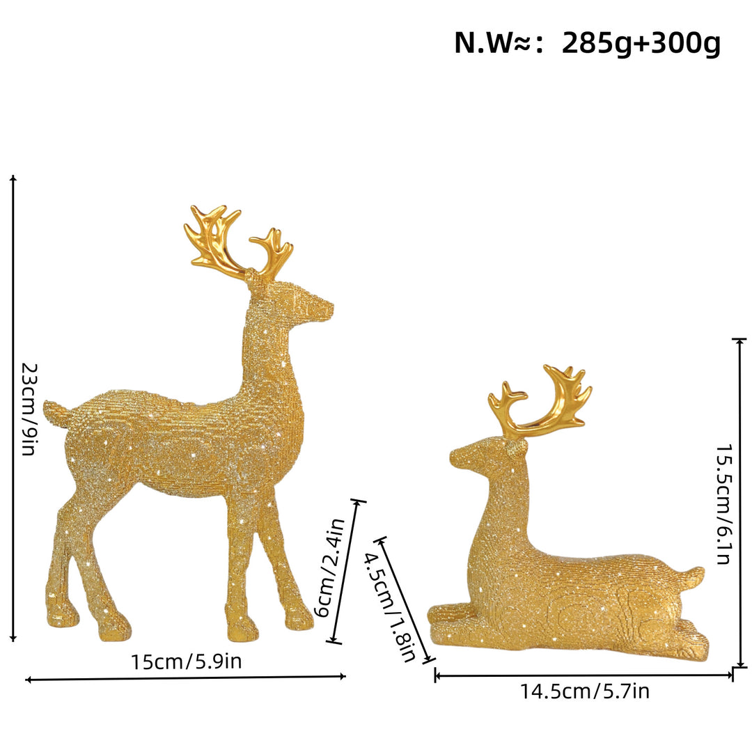 Elegante Weihnachtsdeko in Form von Rentieren Karnz
