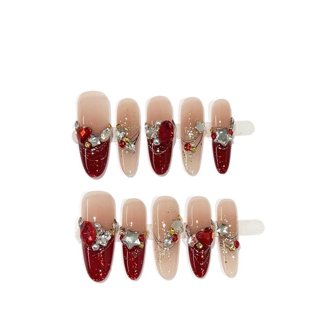 Elegantes Press-On-Nageldesign