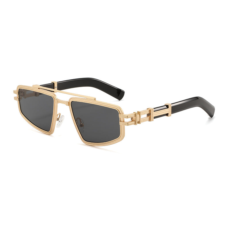 Damen Designer-Sonnenbrille mit filigranem Metallrahmen und polarisierten Gläsern Karnz