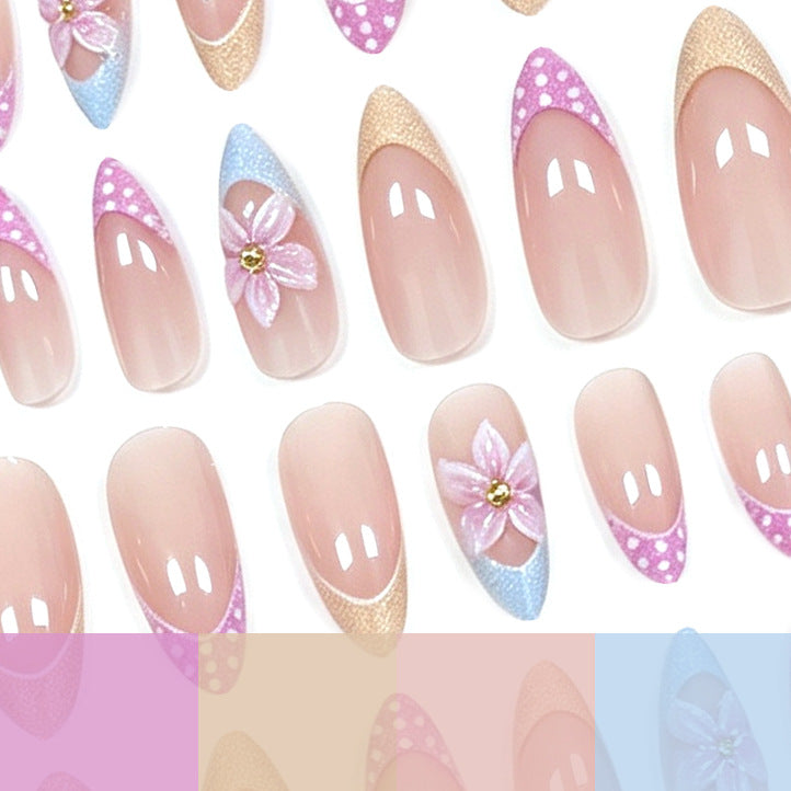 Künstlerische florale Acryl-Nagelerweiterungen Karnz 1789915721
