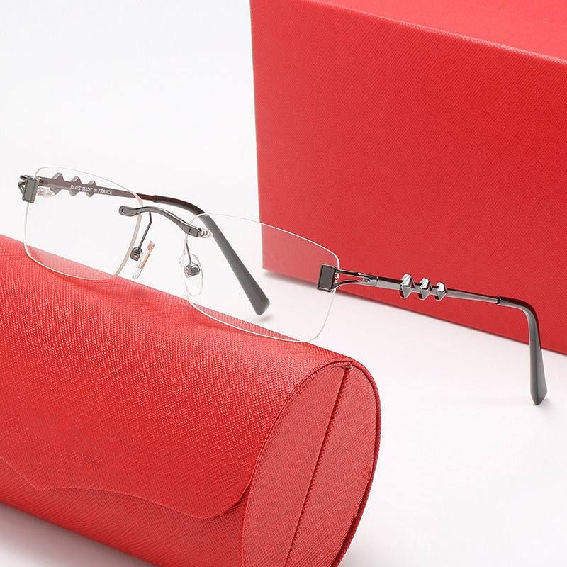 Damen modische Retro-Sonnenbrille mit luxuriösem Metallrahmen und polarisierenden Gläsern Karnz