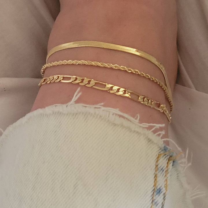 Elegante Doppelkettenfußkette Karnz