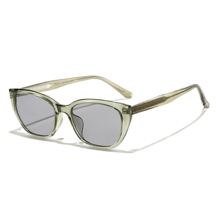 Damen futuristische Sonnenbrille mit markantem Rahmen Karnz