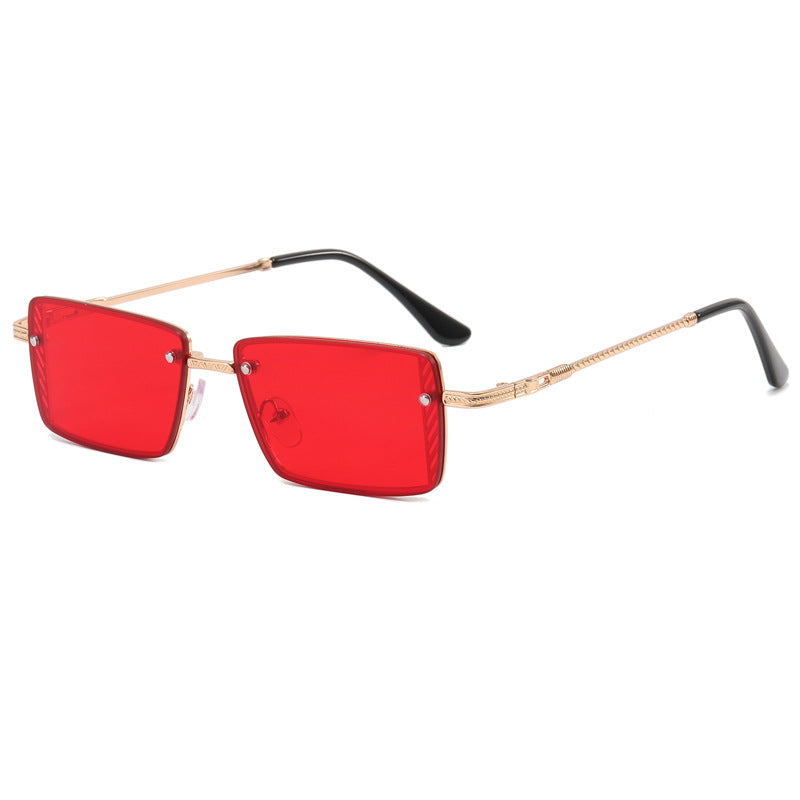 Damen Elegante quadratische Sonnenbrille mit raffinierten Rahmenakzenten Karnz