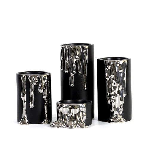 Dekorativer Tropfkerzenhalter Set