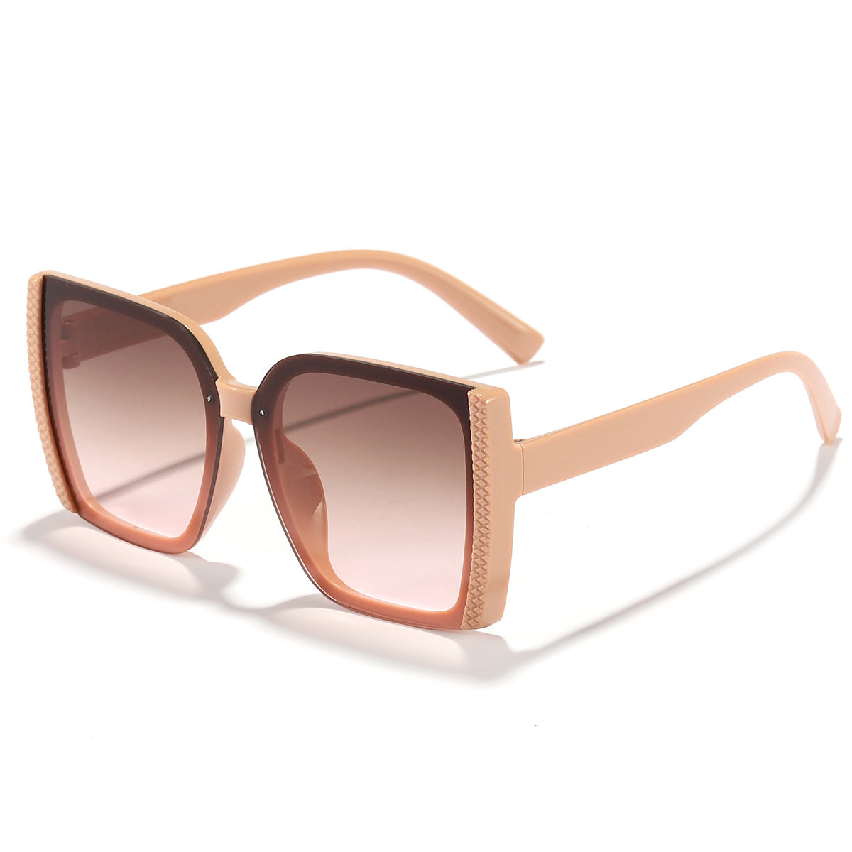 Damen Mode-Sonnenbrille im modernen Leopardenmuster mit Glamour-Elementen Karnz