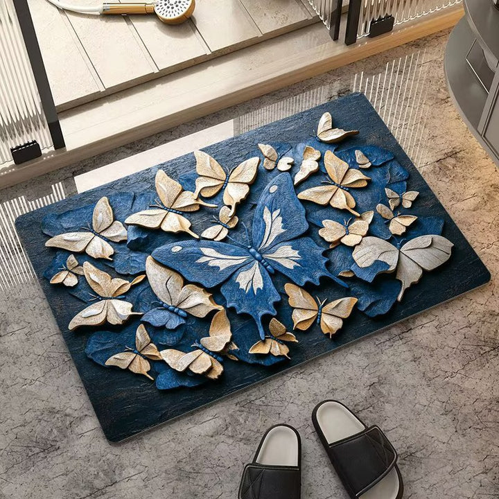 Künstlerisches Schmetterlingsdesign Teppich
