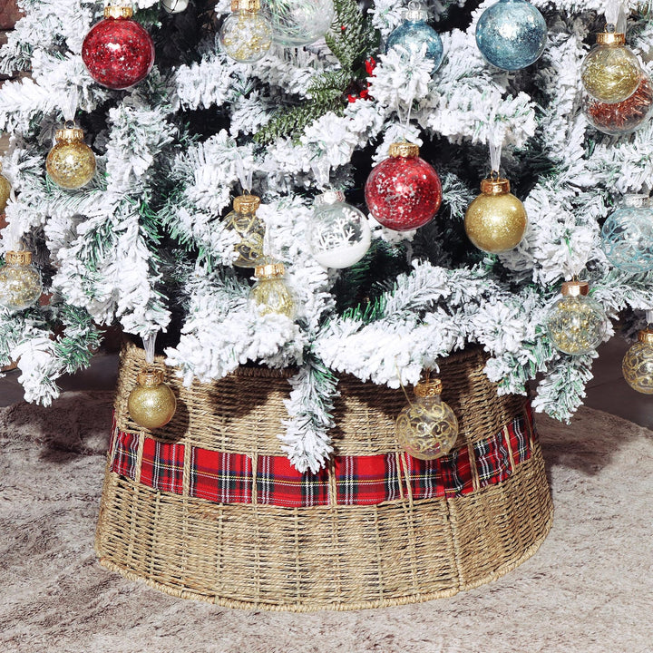Dekorativer Weihnachtsbaumständer Aus Geflecht Karnz