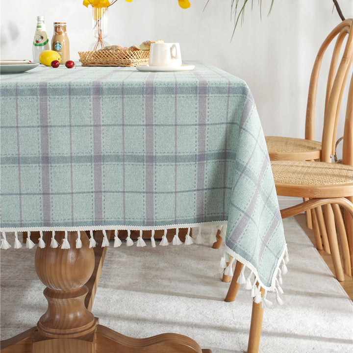 Gemütliche kariert Tischdecke