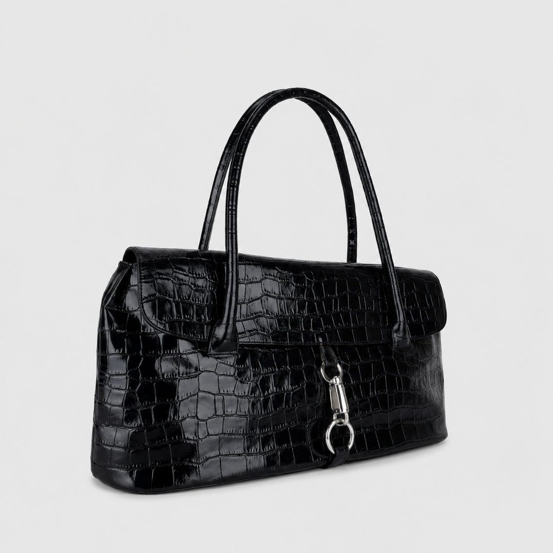 Elegante Krokodilmuster-Handtasche