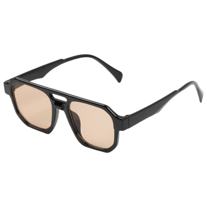 Damen moderne oversized Sonnenbrille mit eckigem Design Karnz