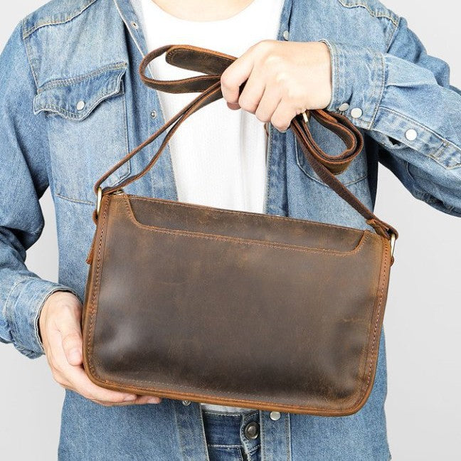 Klassische Leder Umhängetasche