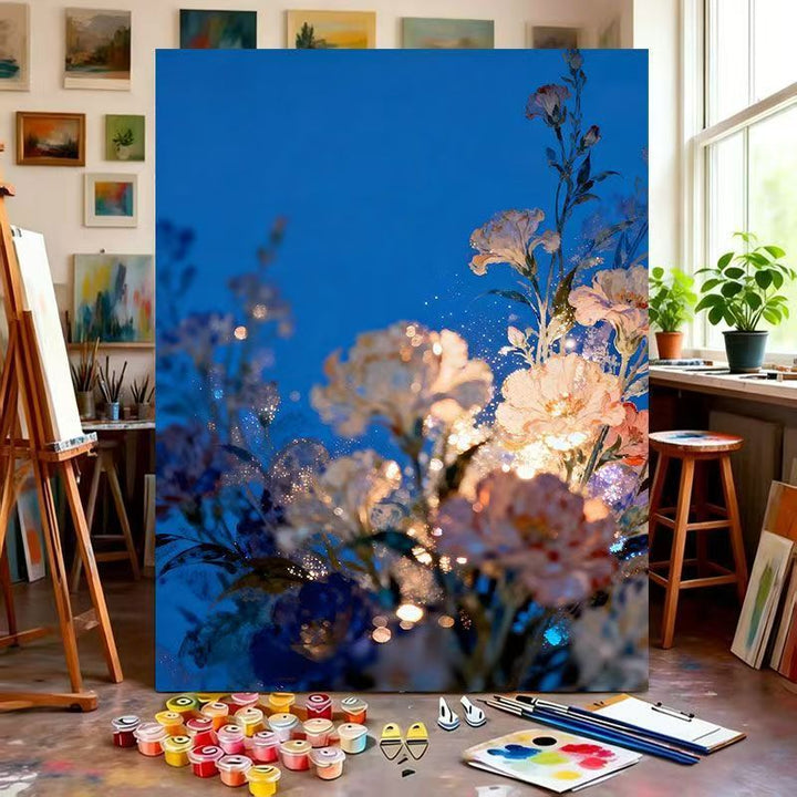 Floral Fantasy Malen nach Zahlen Kunstkit Karnz