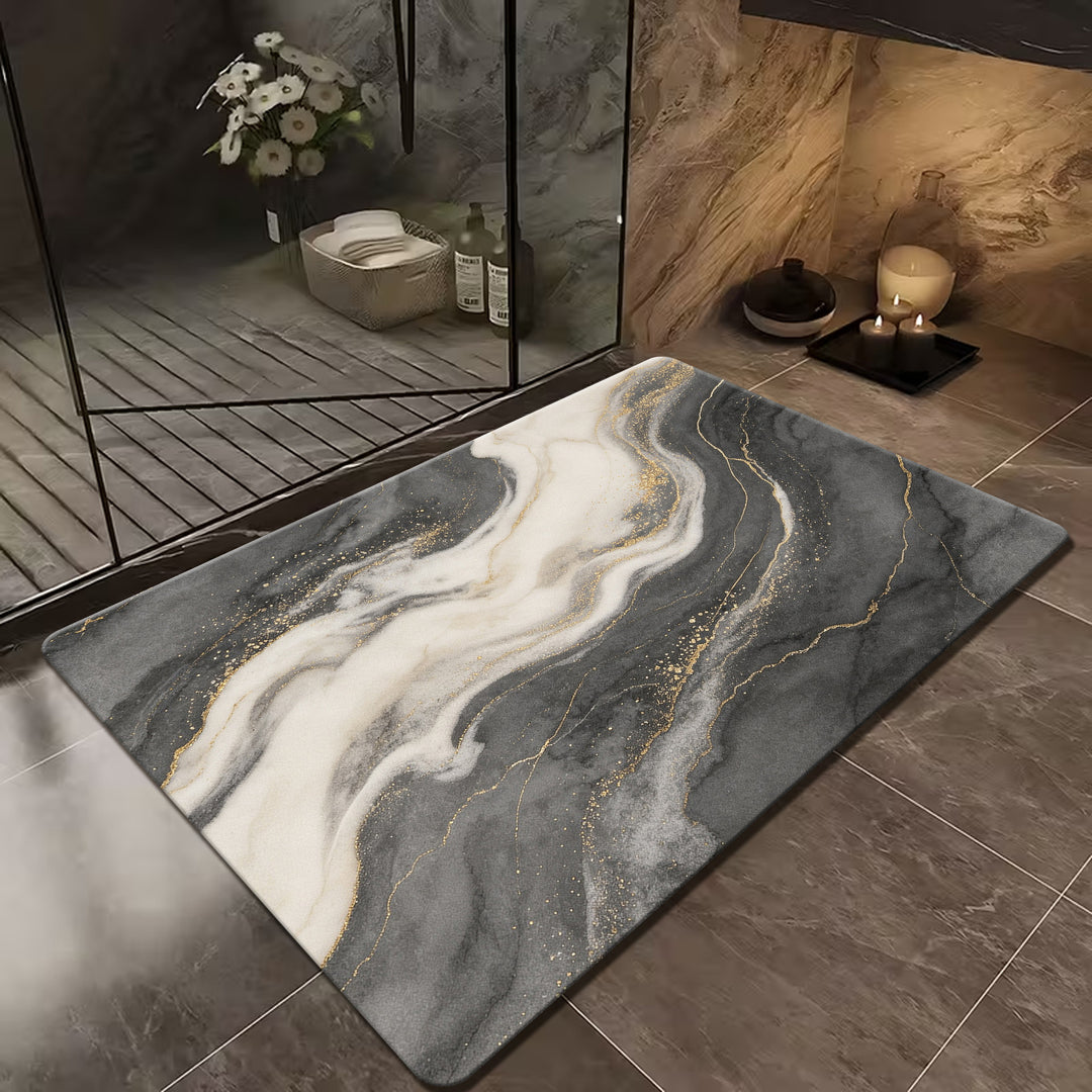 Luxuriöse Marmor Design Badematte